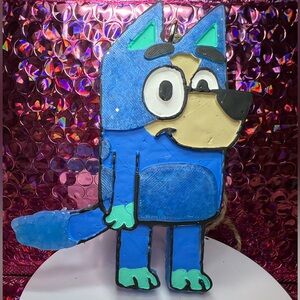 Blue and Green Dog Car Freshie